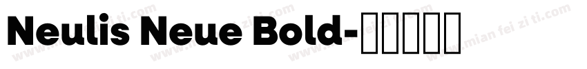 Neulis Neue Bold字体转换